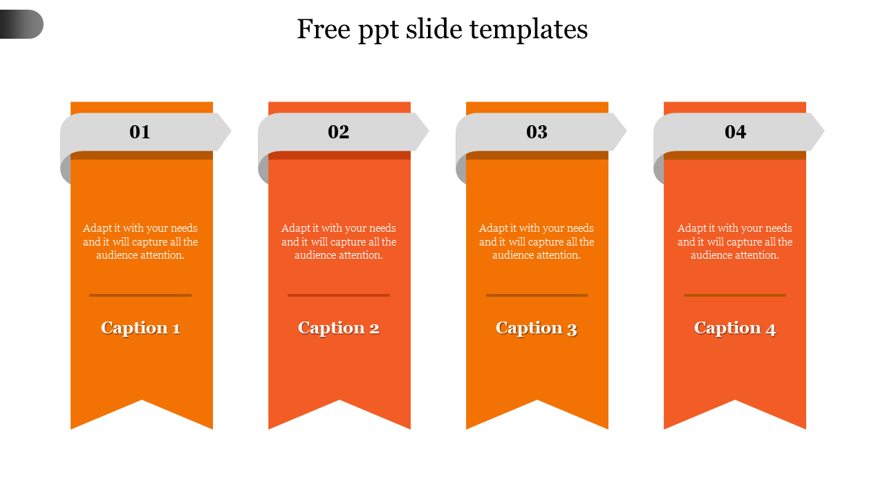 free ppt slide templates-Orange